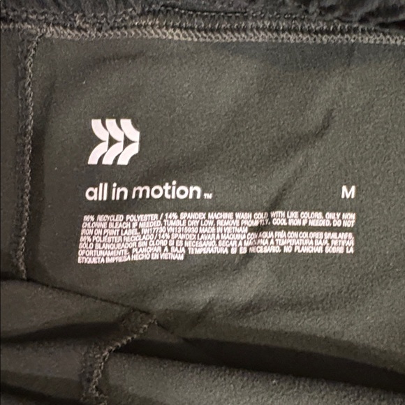 Set of All in Motion Green and Black Athletic Shorts Medium - Picture 2 of 4